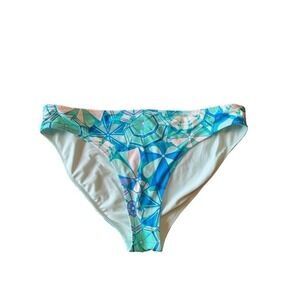 Vineyard Vines Beach Umbrella Teal Green Blue Bikini Bottoms Small